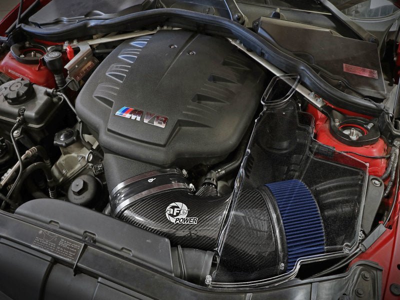 aFe MagnumFORCE Carbon Fiber Air Intake System Stage - 2 PRO 5R 08 - 13 BMW M3 (E9X) V8 4.0L - 4thto5thAutomotive