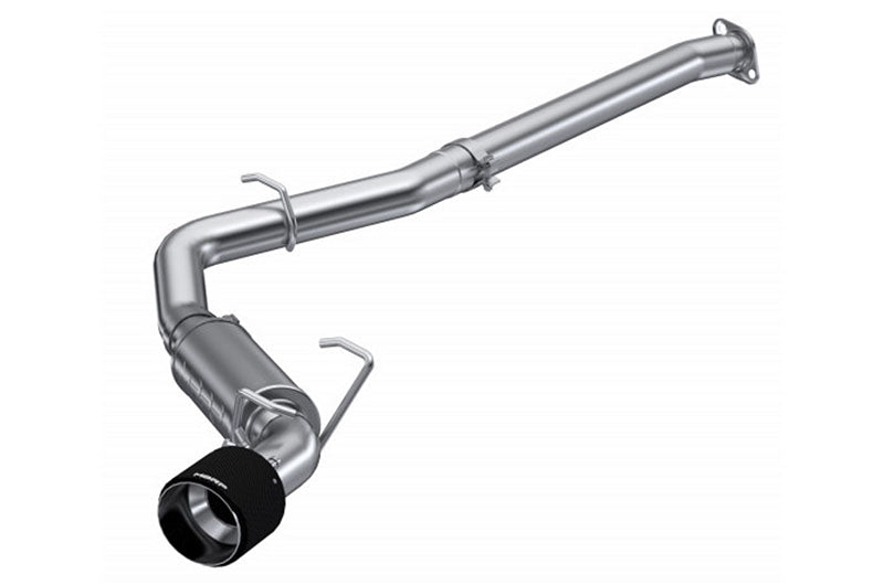 MBRP Single Exit Cat Back Exhaust 3 inch w/ Muffler & Carbon Fiber Tip - 2013-2016 Scion FR-S / 2013-2024 Subaru BRZ / 2017-2019 Toyota 86 / 2022-2024 GR86