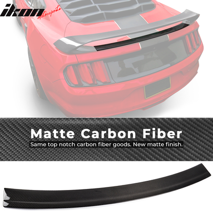 2015-2022 Ford Mustang GT350R Style Carbon Fiber Trunk Spoiler Wing