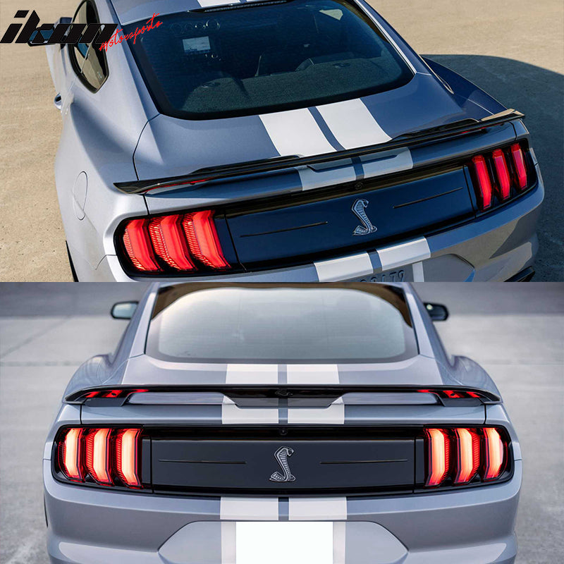 2015-2023 Ford Mustang GT500 Style Rear Trunk Spoiler Wing ABS