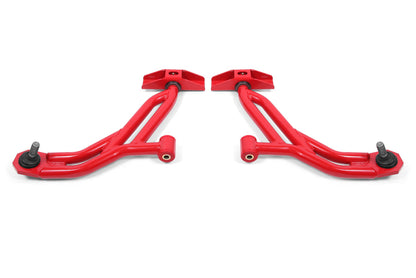 BMR Suspension 05-14 Ford Mustang Lower A-Arms - Red - Non-Adjustable