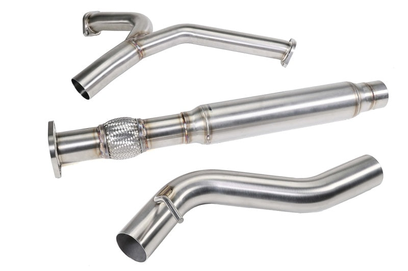 PERRIN Stainless Steel Midpipe w/Resonator 3in. (Fits OEM/Aftermarket Mufflers) - 2022-2026 Subaru WRX