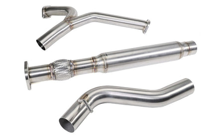 PERRIN Stainless Steel Midpipe w/Resonator 3in. (Fits OEM/Aftermarket Mufflers) - 2022-2026 Subaru WRX