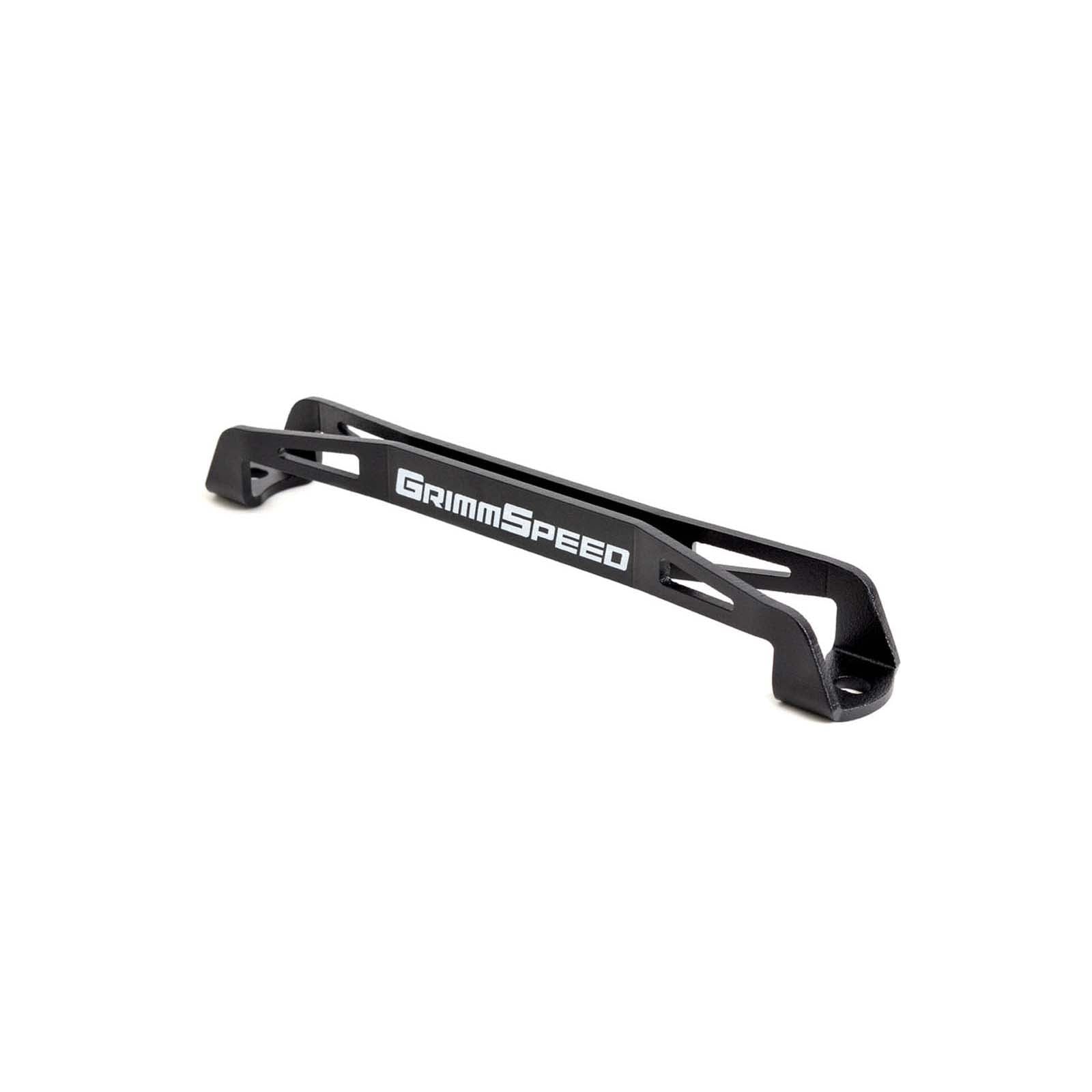 GrimmSpeed Lightweight Battery Tie Down Black - Subaru Models (inc. 2002+ WRX/STI)