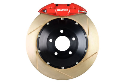 Stoptech ST-22 Big Brake Kit Rear 328mm Red Zinc Slotted Rotors - 2002-2007 Subaru WRX