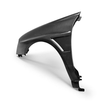 Seibon Carbon Fiber 10mm Wider Fenders - 2004-2005 Subaru WRX / STI Sedan