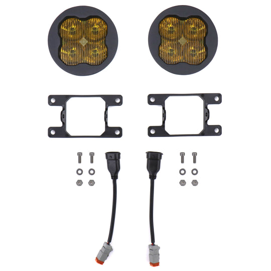 Diode Dynamics SS3 Sport Fog Light Kit (Yellow) - 2013-2016 Scion FR-S / 2015-2021 Subaru WRX / STI / 2013-2020 BRZ / 2016-2024 Crosstrek / 2014-2024 Forester / 2012-2024 Impreza / 2019-2024 Ascent