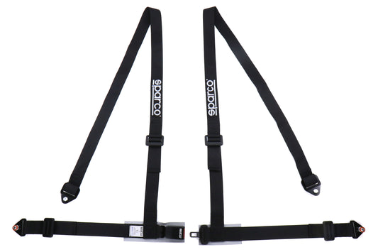 Sparco Belt 2 Inch 4-Point Bolt-In Harness Black - Universal