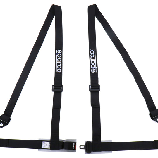 Sparco Belt 2 Inch 4-Point Bolt-In Harness Black - Universal