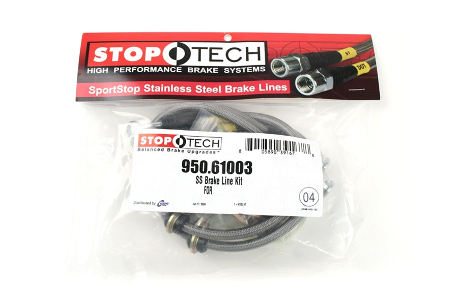 Stoptech Stainless Steel Brake Lines Front - 2005-2010 Ford Mustang