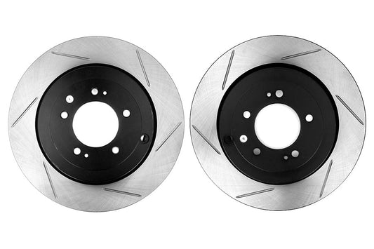 Stoptech Slotted Rear Rotor Pair - 2008-2015 Mitsubishi Evo X