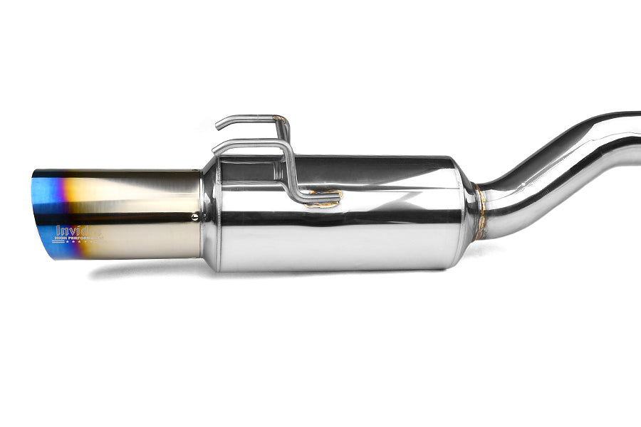 Invidia N1 Single Exit Cat Back Exhaust - Titanium Tip - 2012-2013 Honda Civic Si Coupe