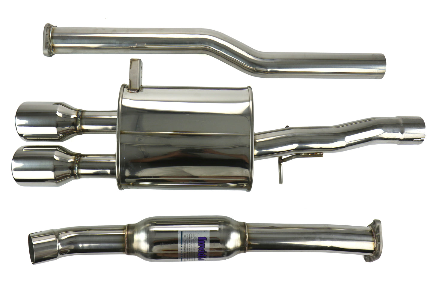 Invidia Q300 Cat-Back Exhaust System - Stainless Steel Tips - Mini Cooper Models (Inc. 2014-2015 Countryman S / 2015 Coupe S / 2015 Roadster S)