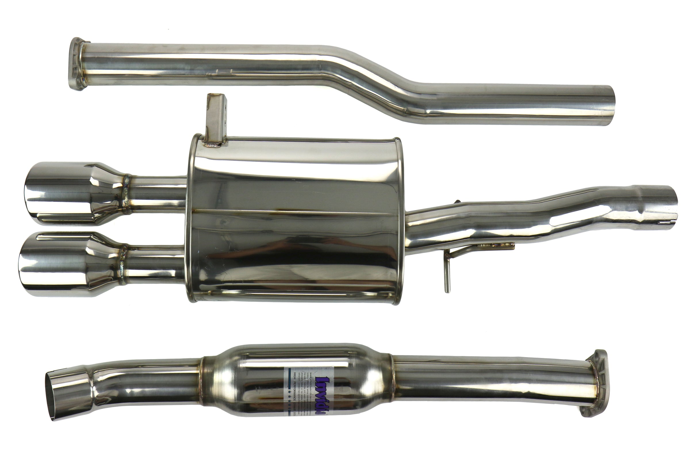Invidia Q300 Cat-Back Exhaust System - Stainless Steel Tips - Mini Cooper Models (Inc. 2014-2015 Countryman S / 2015 Coupe S / 2015 Roadster S)
