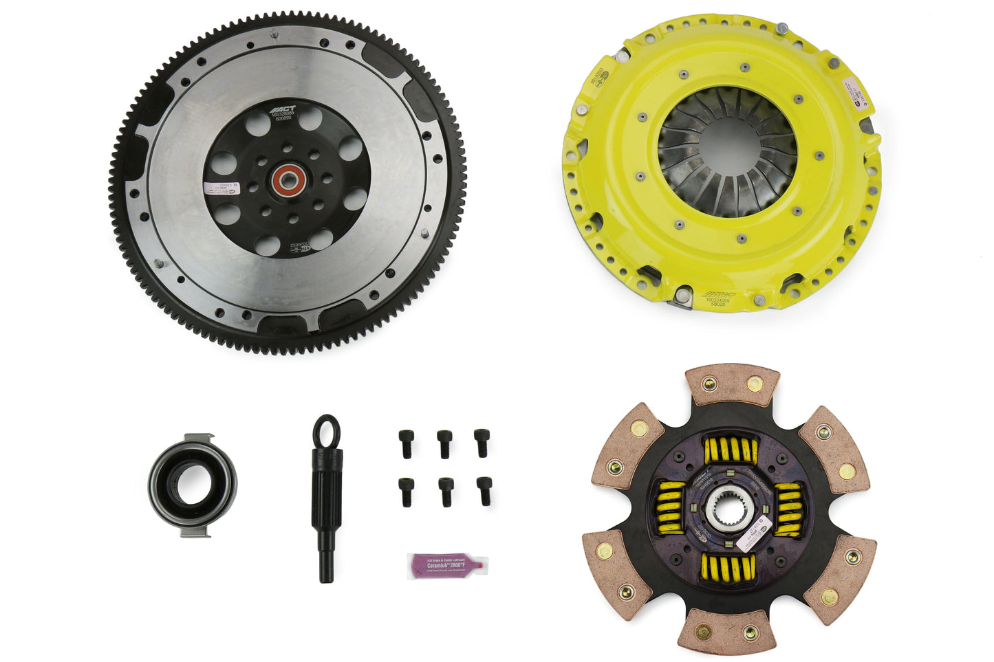 ACT Heavy Duty Race Sprung 6 Pad Clutch Kit w/ Streetlite Flywheel - Subaru Models (inc. 2006+ WRX / 2005-2009 Legacy GT)