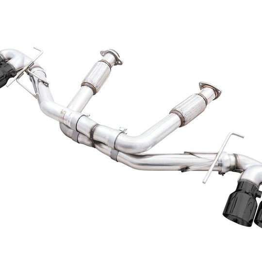 AWE Track Edition Exhaust for C8 Corvette -- Diamond Black Tips