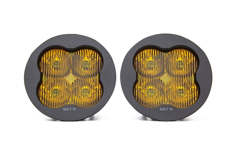 Diode Dynamics SS3 Sport Fog Light Kit (Yellow) - 2013-2016 Scion FR-S / 2015-2021 Subaru WRX / STI / 2013-2020 BRZ / 2016-2024 Crosstrek / 2014-2024 Forester / 2012-2024 Impreza / 2019-2024 Ascent
