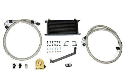 Mishimoto Thermostatic Oil Cooler Kit Black - 2015-2017 Ford Mustang EcoBoost