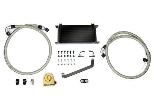 Mishimoto Thermostatic Oil Cooler Kit Black - 2015-2017 Ford Mustang EcoBoost