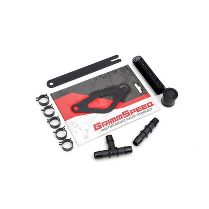 Grimmspeed Front Mount Intercooler Kit w/ Black Piping - 2008-2014 Subaru STI
