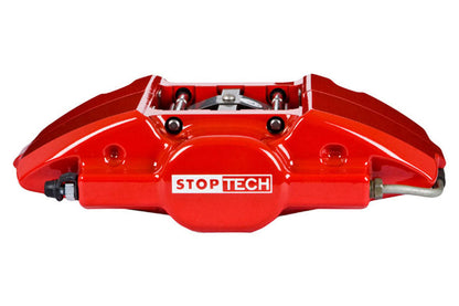 Stoptech ST-22 Big Brake Kit Rear 345mm Red Zinc Slotted Rotors - 2005-2017 Subaru STI