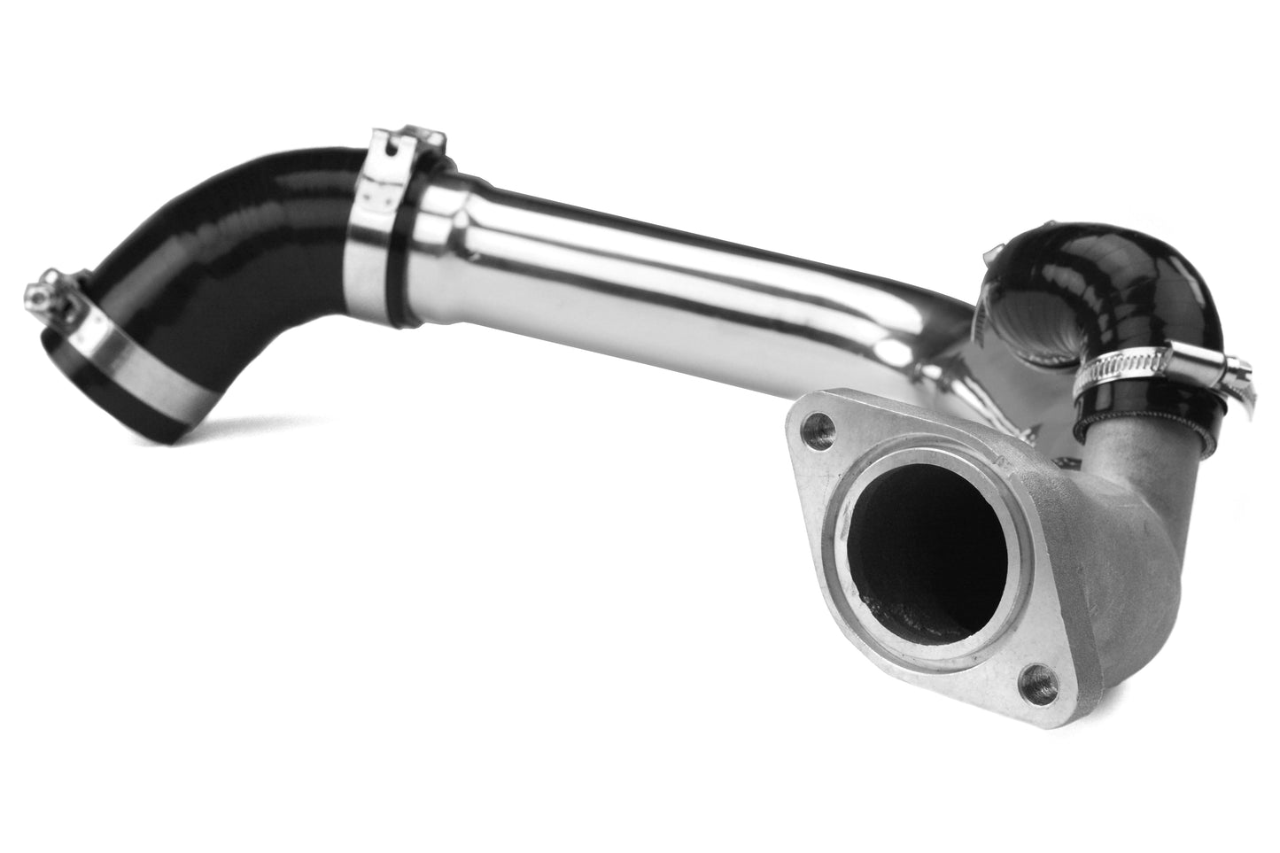 Mishimoto Top Mount Intercooler Kit Silver w/ Polished Charge Pipe - 2015-2021 Subaru WRX