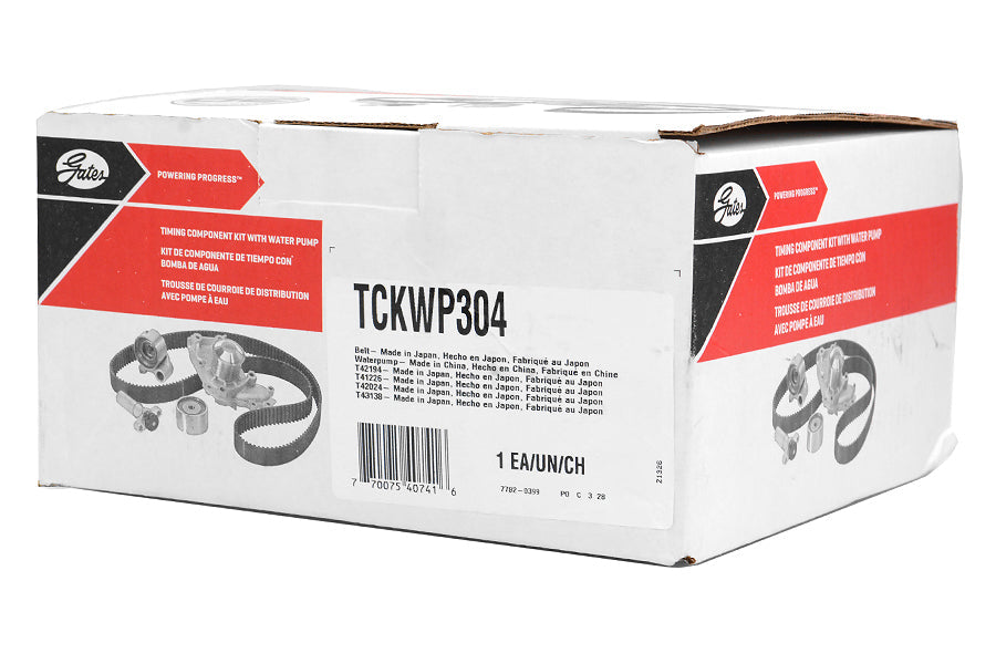 Gates Timing Belt Kit w/ Water Pump - Subaru Models (inc. 1999-2005 Impreza)