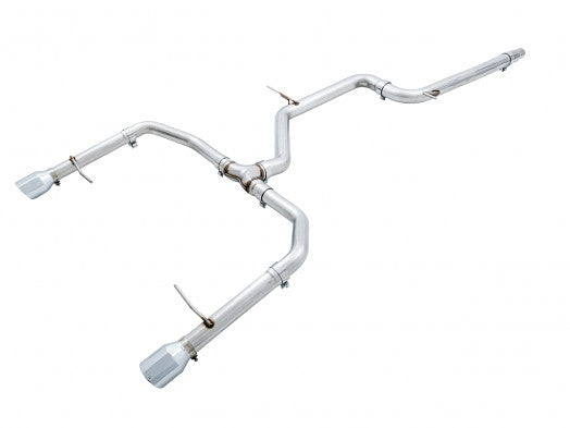 AWE Track Edition Non-Resonated Cat-Back Exhaust (Diamond Black Tips) - 2018-2020 Volkswagen Jetta GLI