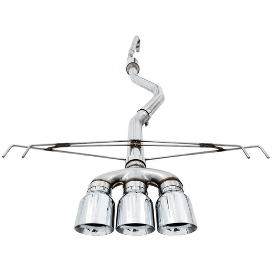 AWE Track Edition Cat-Back Exhaust (Triple Chrome Silver Tips) - 2017-2020 Honda Civic Type R