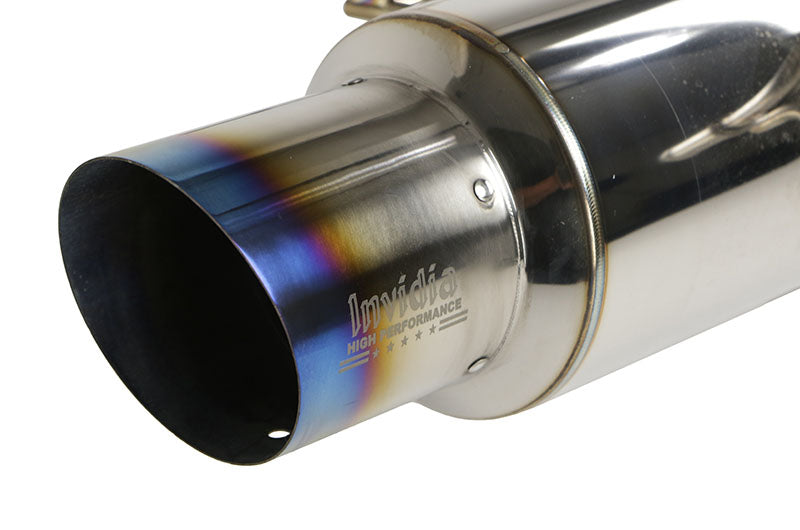 Invidia N1 Single Exit Cat Back Exhaust - Titanium Tip - 2002-2007 Subaru WRX/STI