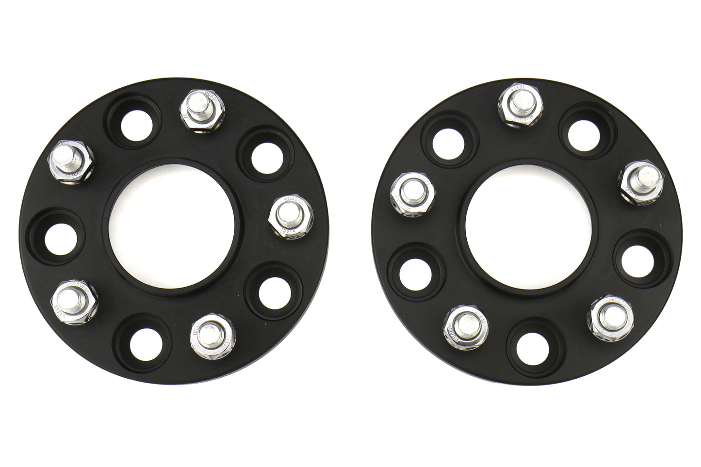 ISC Suspension Wheel Spacers 5x114.3 15mm Black Pair - Mitsubishi Models (inc. Evo X 2008+ / Evo 8/9 2003-2006)