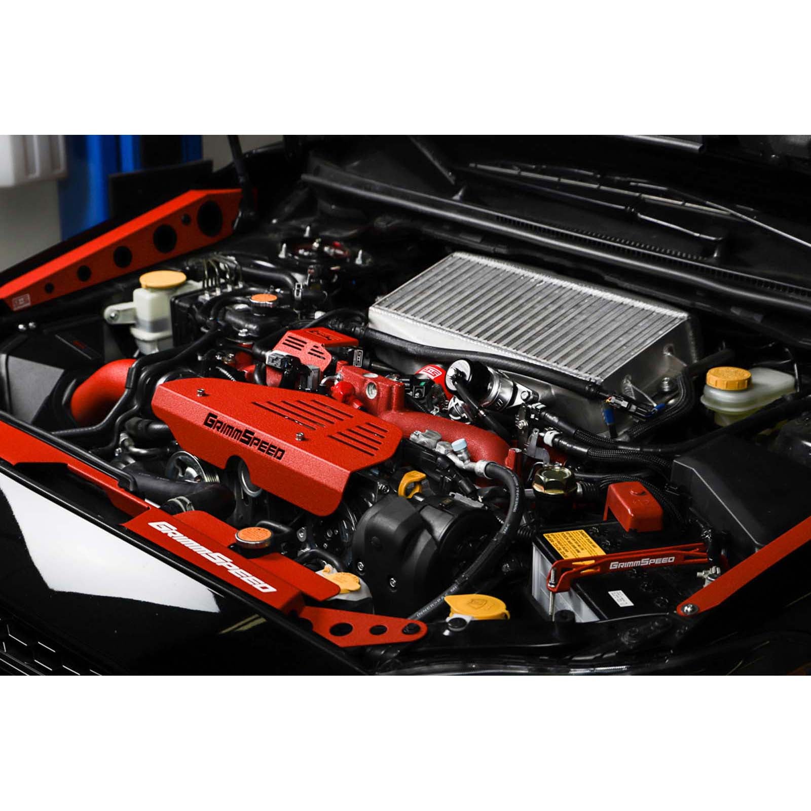 GrimmSpeed Boost Control Solenoid Cover Red - 2008-2021 Subaru STI