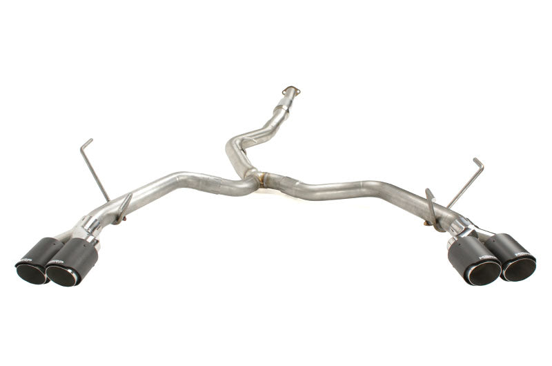 MBRP Race 3in Quad Carbon Fiber Tip Cat Back Exhaust - 2015-2021 Subaru WRX / STI