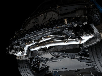 AWE Track Edition Exhaust for C8 Corvette -- Diamond Black Tips