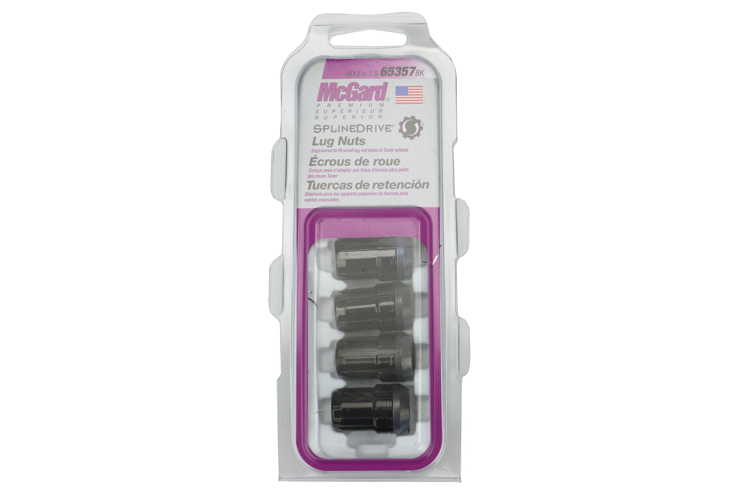 McGard Splinedrive Lug Nut Set 12X1.5 Black - Universal