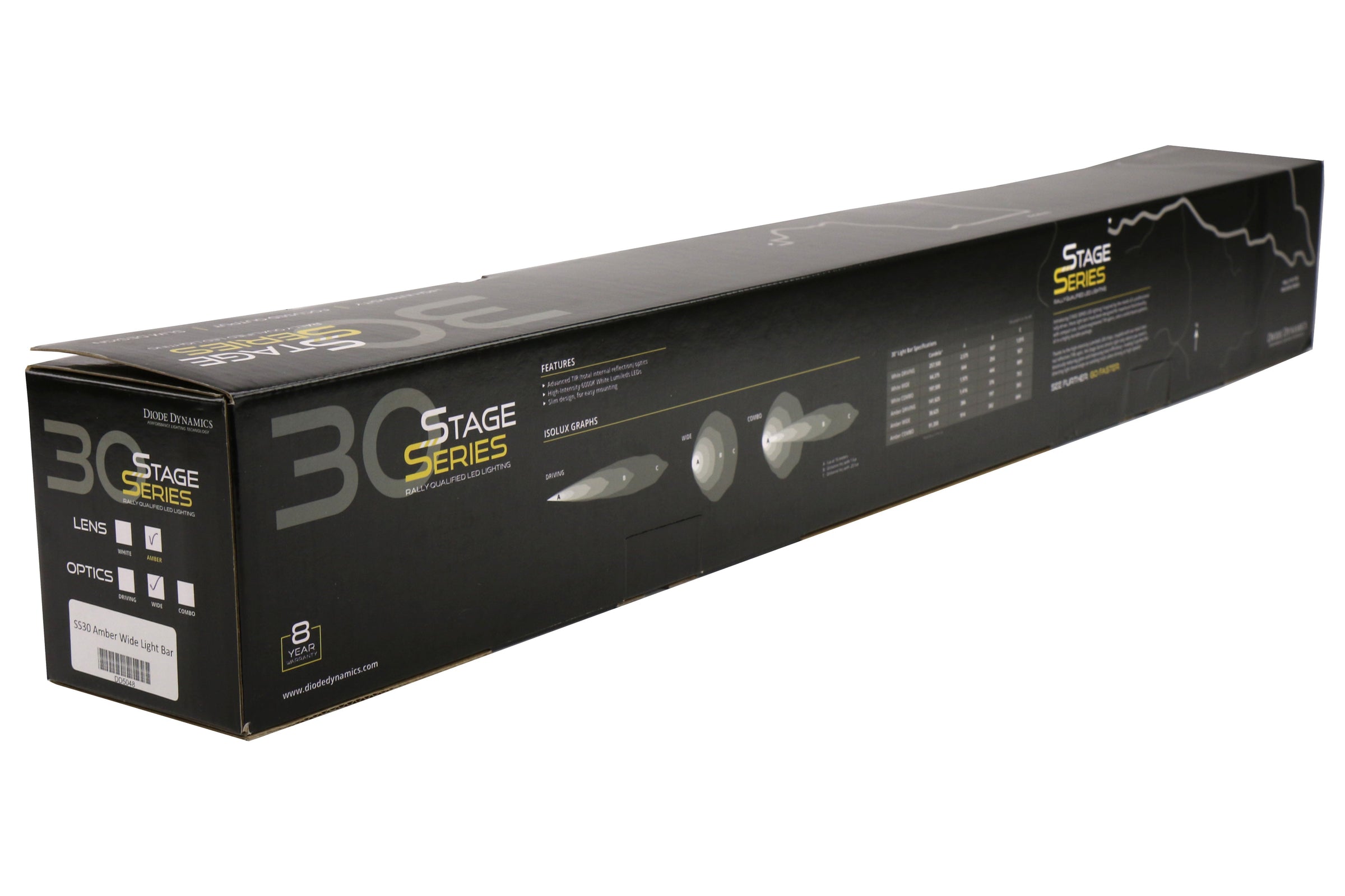 Diode Dynamics SS30 Amber Wide LED Light Bar Stage Series - 2016-2018 Subaru Forester