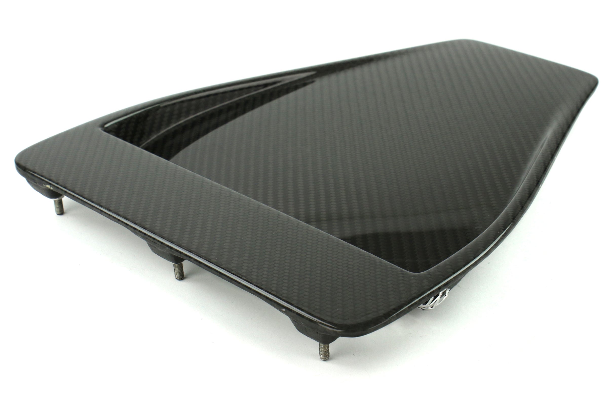 Seibon Carbon Fiber OE Style Hood Scoop - 2008-2015 Mitsubishi Evo X