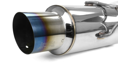 Invidia Racing Single Exit Cat Back Exhaust - Titanium Tip - 2008-2015 Mitsubishi Evo X