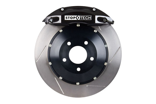 Stoptech ST-40 Big Brake Kit Front 332mm Black Slotted Rotors - 2004 Subaru STI