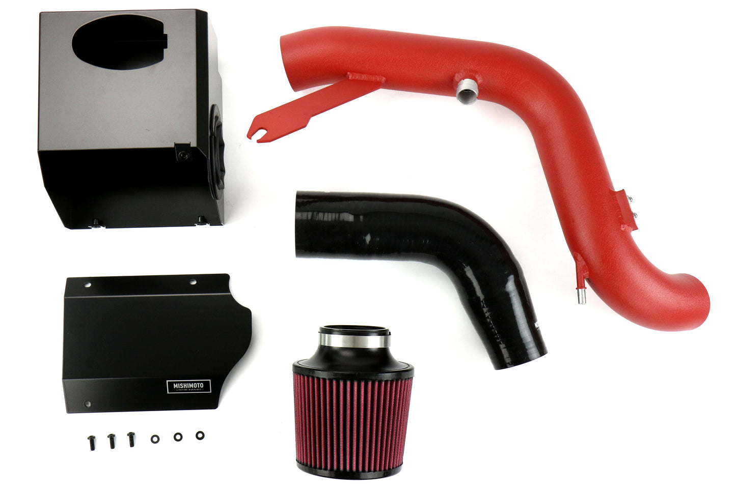 Mishimoto Performance Air Intake Wrinkle Red - 2014-2015 Ford Fiesta ST