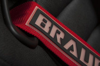 Braum 5 Point 3inch SFI Approved Racing Harness - Red Each - Universal