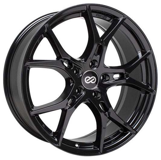 Enkei VULCAN Gloss Black 18x8 +40mm 5x120 (Single Wheel) - 2017-2023 Honda Civic Type R