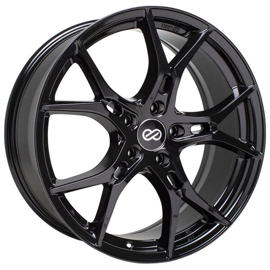 Enkei VULCAN Gloss Black 18x8 +40mm 5x120 (Single Wheel) - 2017-2023 Honda Civic Type R