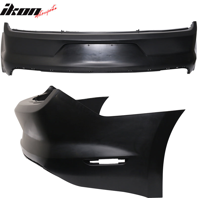 Fits 15-17 Mustang Premium Rear Bumper & R Spec 3 Pc Rear Diffuser