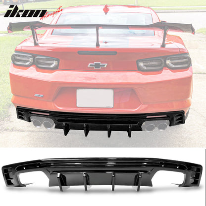 Rear Diffuser for 2016-2024 Chevy Camaro Rear Diffuser Ikon Style Lip Diffuser PP