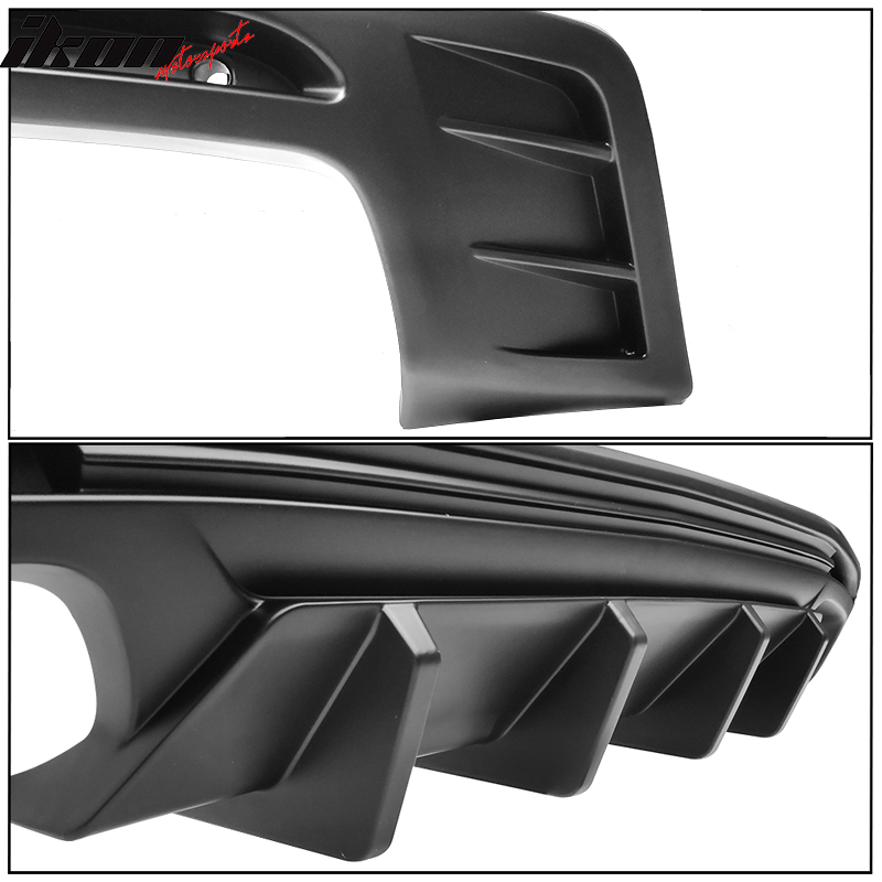 Rear Diffuser for 2016-2024 Chevy Camaro Rear Diffuser Ikon Style Lip Diffuser PP