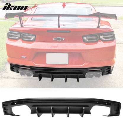 Rear Diffuser for 2016-2024 Chevy Camaro Rear Diffuser Ikon Style Lip Diffuser PP