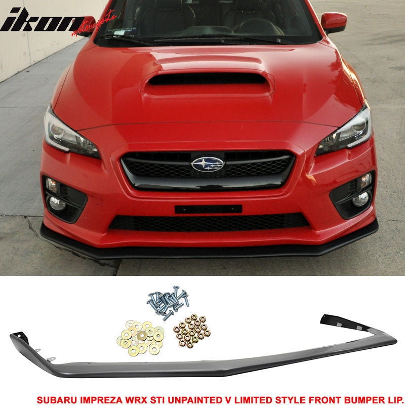2015-2021 Subaru WRX STI V-Limited Style Front Bumper Lip Spoiler PP
