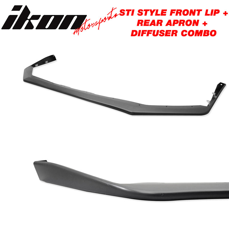 2015-2021 Subaru WRX STI Front Lip + Rear Aprons + Rear Diffuser