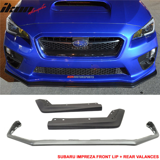 2015-2021 Subaru WRX STI V OE Style Front Rear Bumper Lip PP